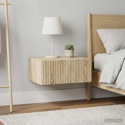 Nástěnný Noční Stolek 2 Pcs Dub Sonoma 49 X 34,5 X 20 Cm