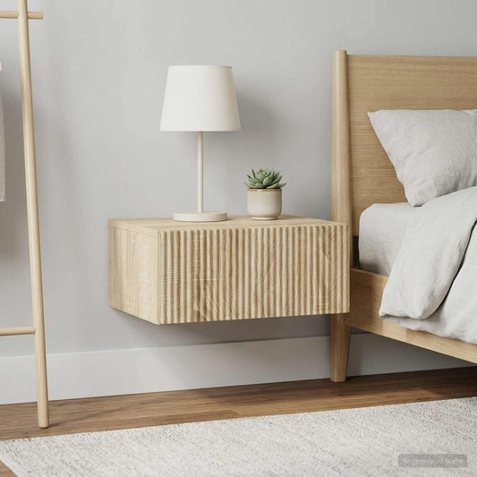 Nástěnný Noční Stolek 2 Pcs Dub Sonoma 49 X 34,5 X 20 Cm