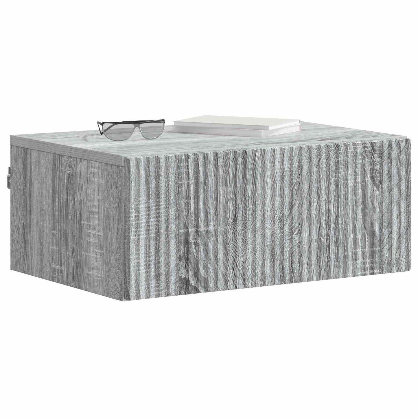 Nástěnný Noční Stolek 2 Pcs Šedá Sonoma 49 X 34,5 X 20 Cm