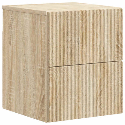Nástěnný Noční Stolek 2 Pcs Dub Sonoma 33 X 34,5 X 40 Cm