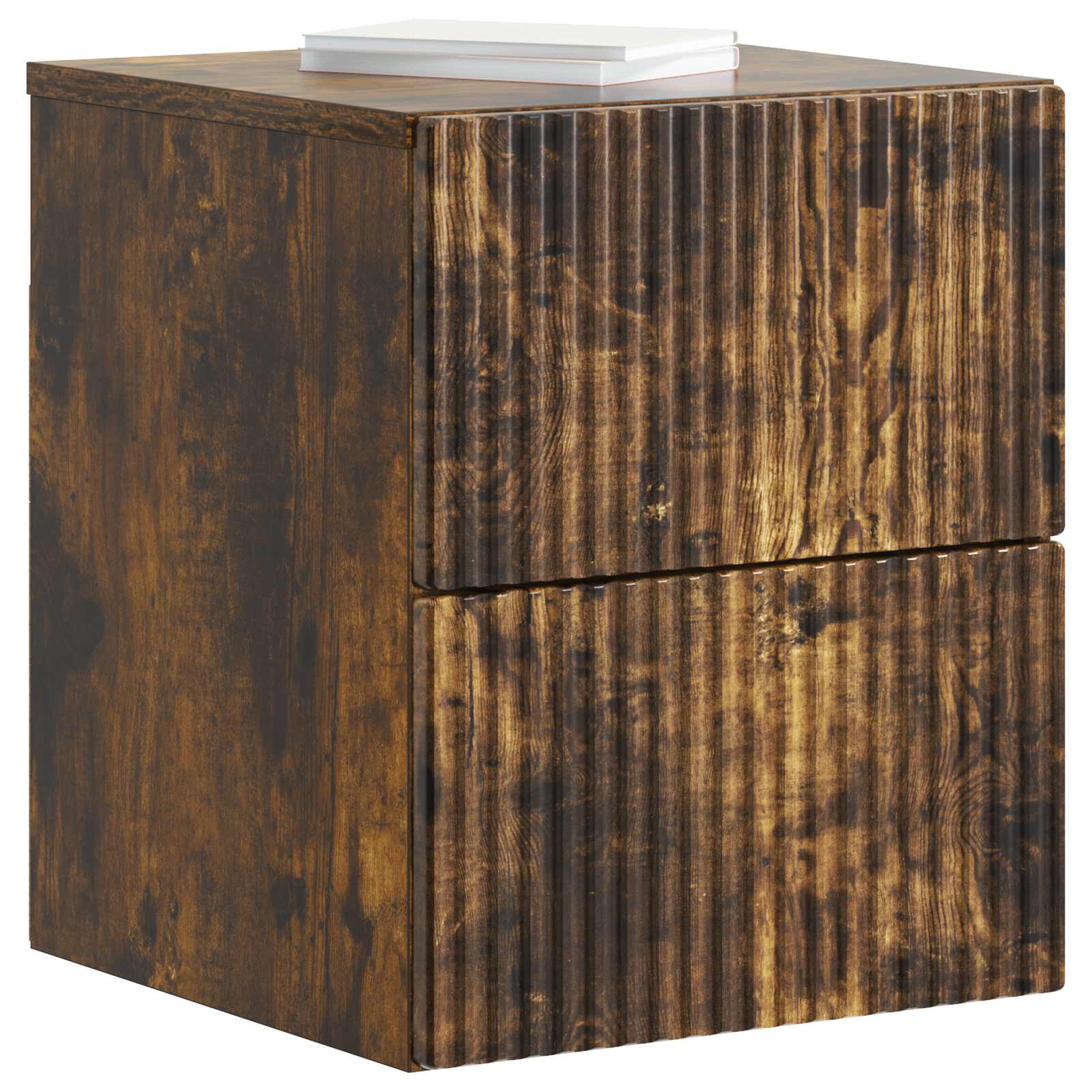 Nástěnný Noční Stolek 2 Pcs Kouřový Dub 33 X 34,5 X 40 Cm