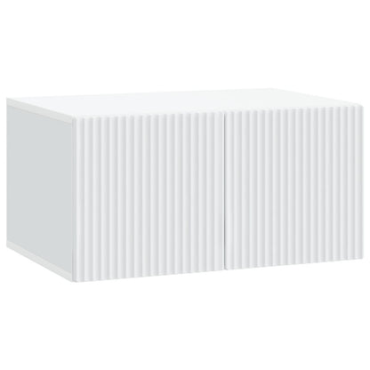 Nástěnná Tv Skříň Bílá 59,5 X 41 X 30 Cm Kompozitní Dřevo