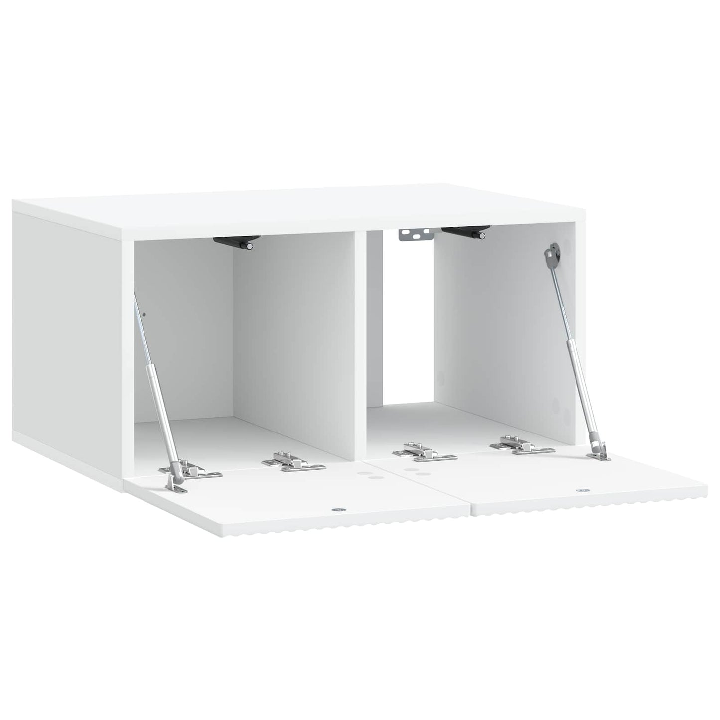 Nástěnná Tv Skříň Bílá 59,5 X 41 X 30 Cm Kompozitní Dřevo