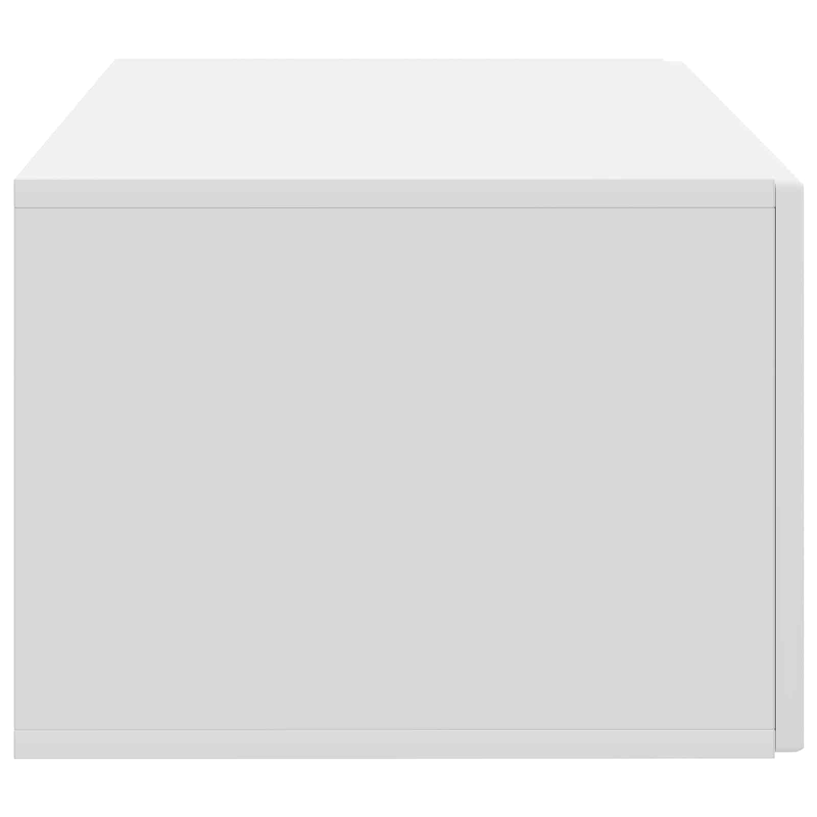 Nástěnná Tv Skříň Bílá 59,5 X 41 X 30 Cm Kompozitní Dřevo