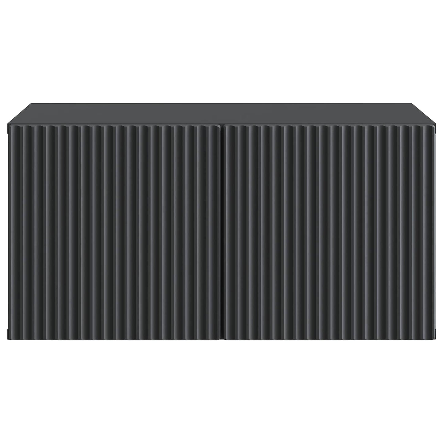 Nástěnná Tv Skříň Černá 59,5 X 41 X 30 Cm Kompozitní Dřevo