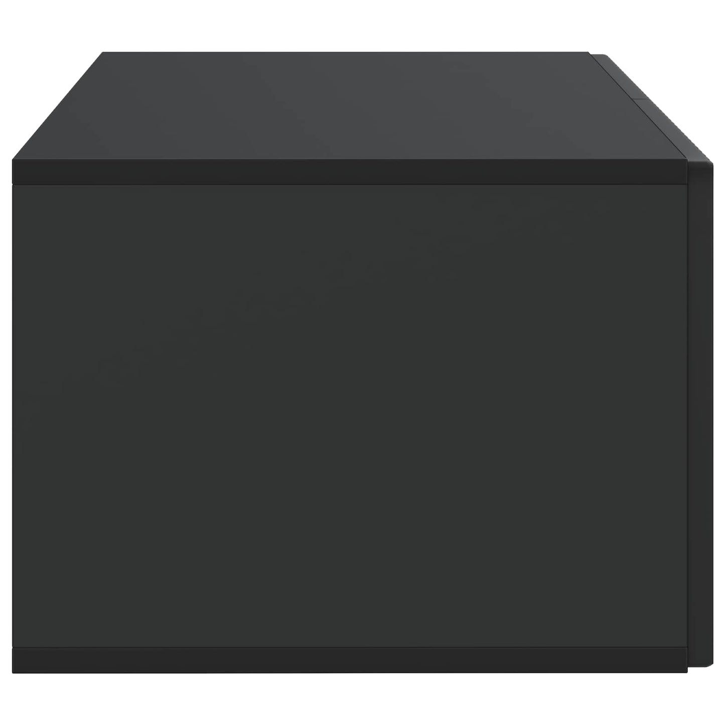 Nástěnná Tv Skříň Černá 59,5 X 41 X 30 Cm Kompozitní Dřevo