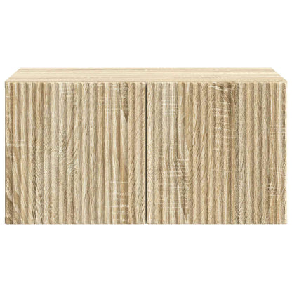 Nástěnná Tv Skříň Dub Sonoma 59,5 X 41 X 30 Cm Kompozitní Dřevo