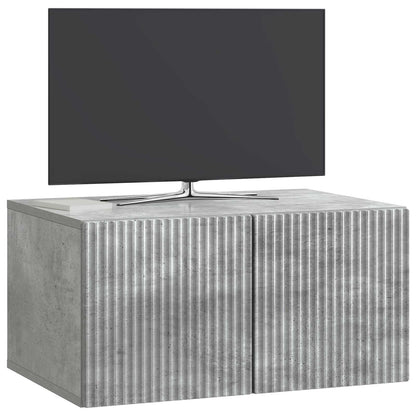 Nástěnná Tv Skříň Nástěnný Betonově Šedá 59,5 X 41 X 30 Cm