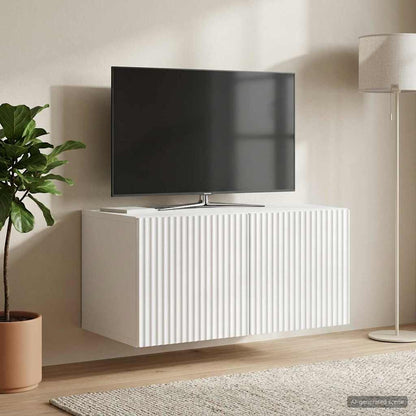 Nástěnná Tv Skříň Bílá S Vysokým Leskem 59,5 X 41 X 30 Cm