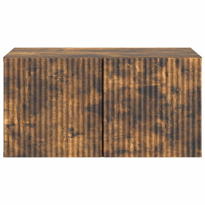 Nástěnná Tv Skříň Nástěnný Kouřový Dub 59,5 X 41 X 30 Cm