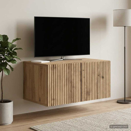 Nástěnná Tv Skříň 59,5 X 41 X 30 Cm Dub Artisan