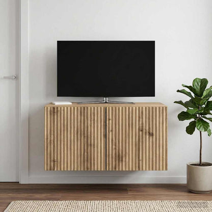Nástěnná Tv Skříň 59,5 X 41 X 30 Cm Dub Artisan