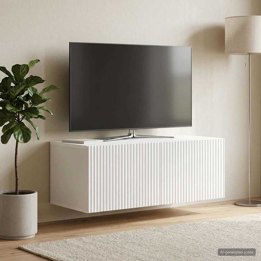 Nástěnná Tv Skříň Bílá 78,5 X 41 X 30 Cm Kompozitní Dřevo