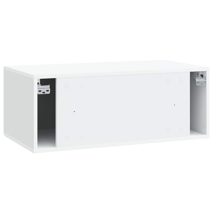 Nástěnná Tv Skříň Bílá 78,5 X 41 X 30 Cm Kompozitní Dřevo