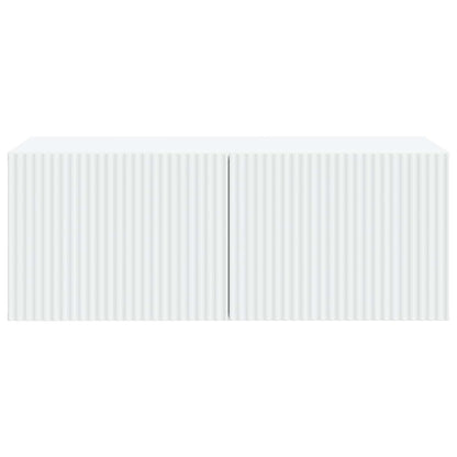Nástěnná Tv Skříň Bílá 78,5 X 41 X 30 Cm Kompozitní Dřevo