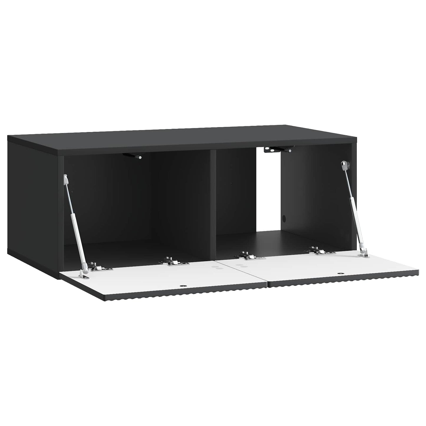 Nástěnná Tv Skříň Černá 78,5 X 41 X 30 Cm Kompozitní Dřevo