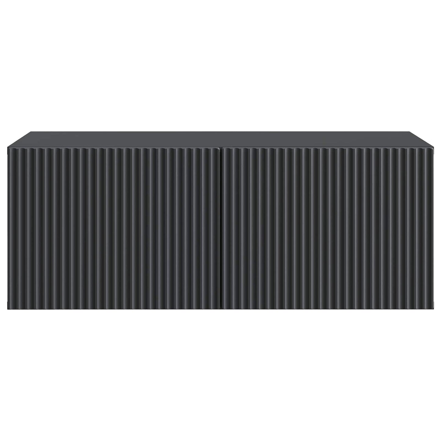 Nástěnná Tv Skříň Černá 78,5 X 41 X 30 Cm Kompozitní Dřevo