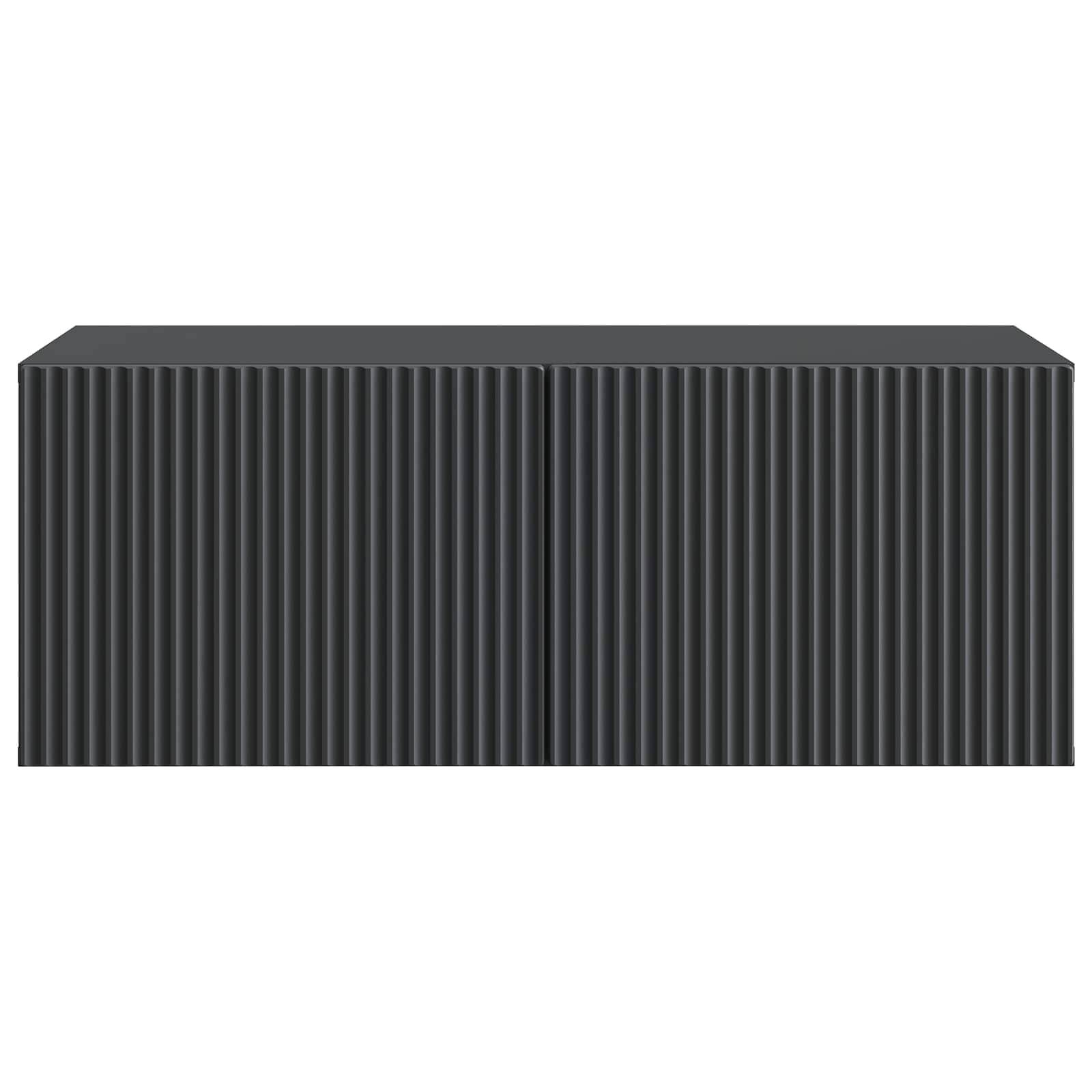 Nástěnná Tv Skříň Černá 78,5 X 41 X 30 Cm Kompozitní Dřevo