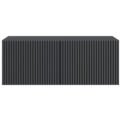 Nástěnná Tv Skříň Černá 78,5 X 41 X 30 Cm Kompozitní Dřevo
