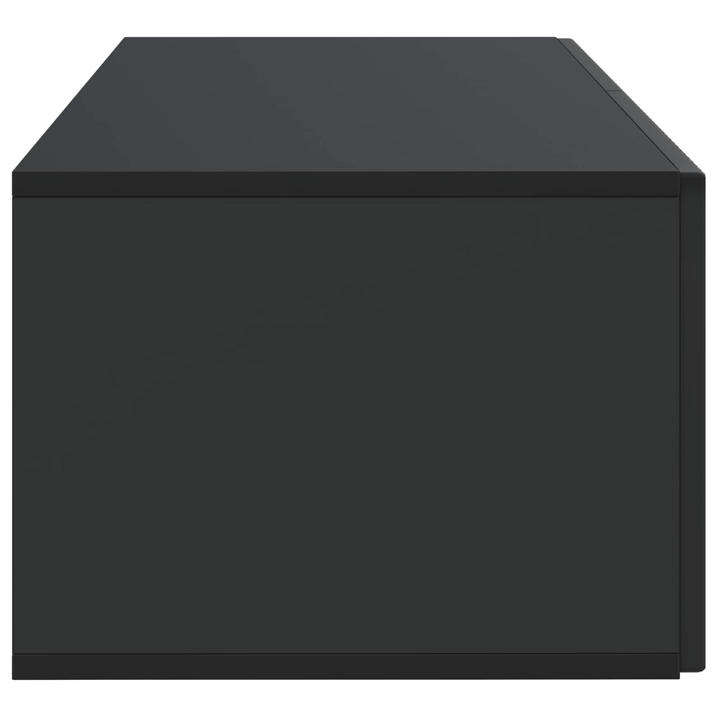 Nástěnná Tv Skříň Černá 78,5 X 41 X 30 Cm Kompozitní Dřevo