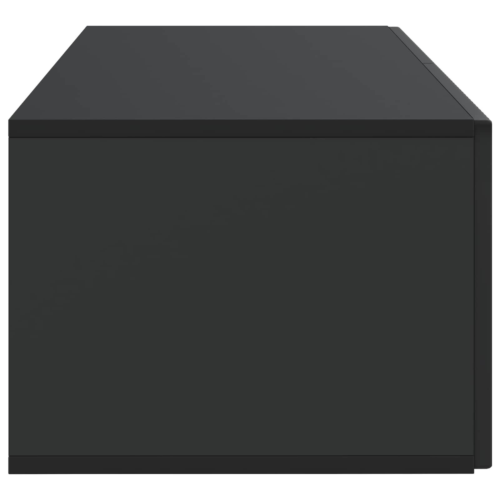 Nástěnná Tv Skříň Černá 78,5 X 41 X 30 Cm Kompozitní Dřevo