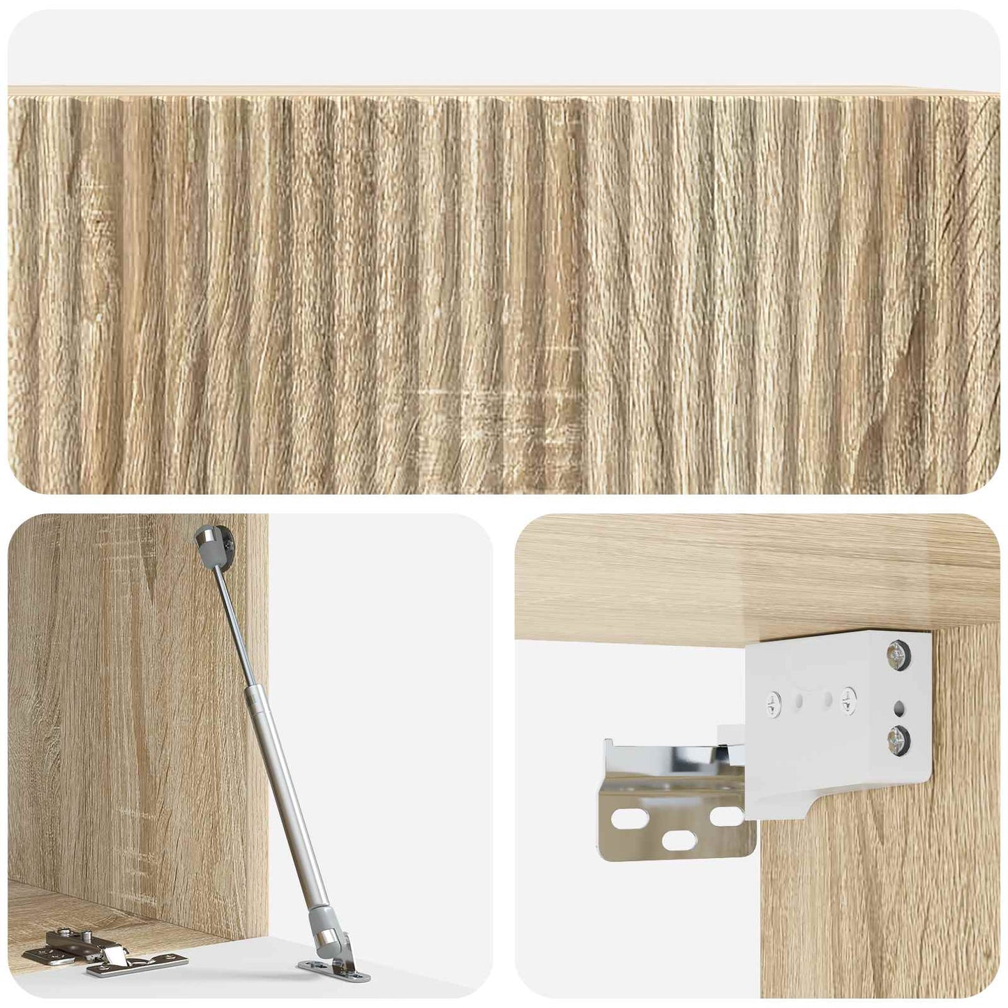 Nástěnná Tv Skříň Dub Sonoma 78,5 X 41 X 30 Cm Kompozitní Dřevo