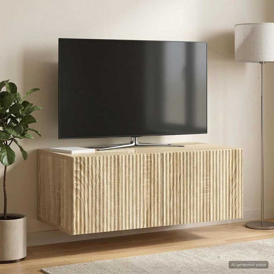 Nástěnná Tv Skříň Dub Sonoma 78,5 X 41 X 30 Cm Kompozitní Dřevo