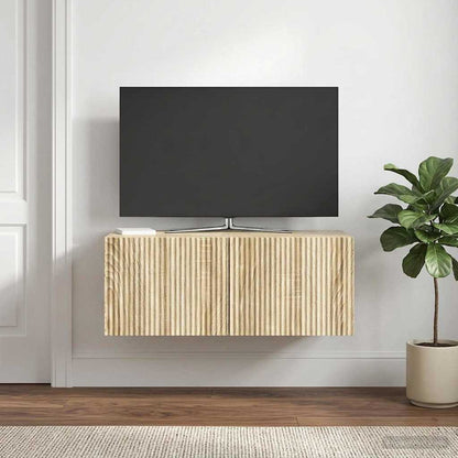 Nástěnná Tv Skříň Dub Sonoma 78,5 X 41 X 30 Cm Kompozitní Dřevo