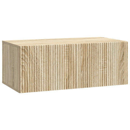 Nástěnná Tv Skříň Dub Sonoma 78,5 X 41 X 30 Cm Kompozitní Dřevo