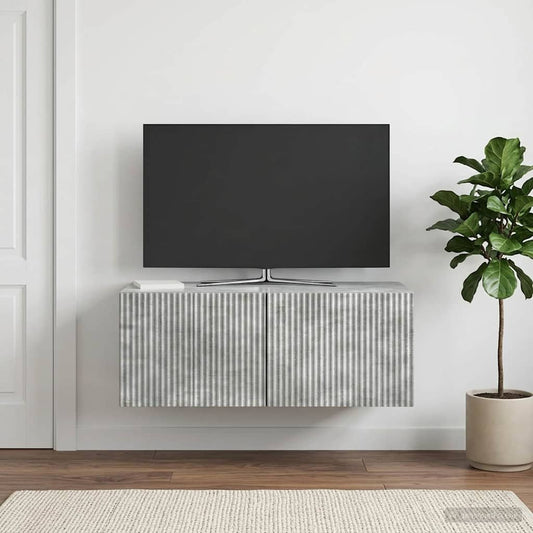 Nástěnná Tv Skříň Nástěnný Betonově Šedá 78,5 X 41 X 30 Cm