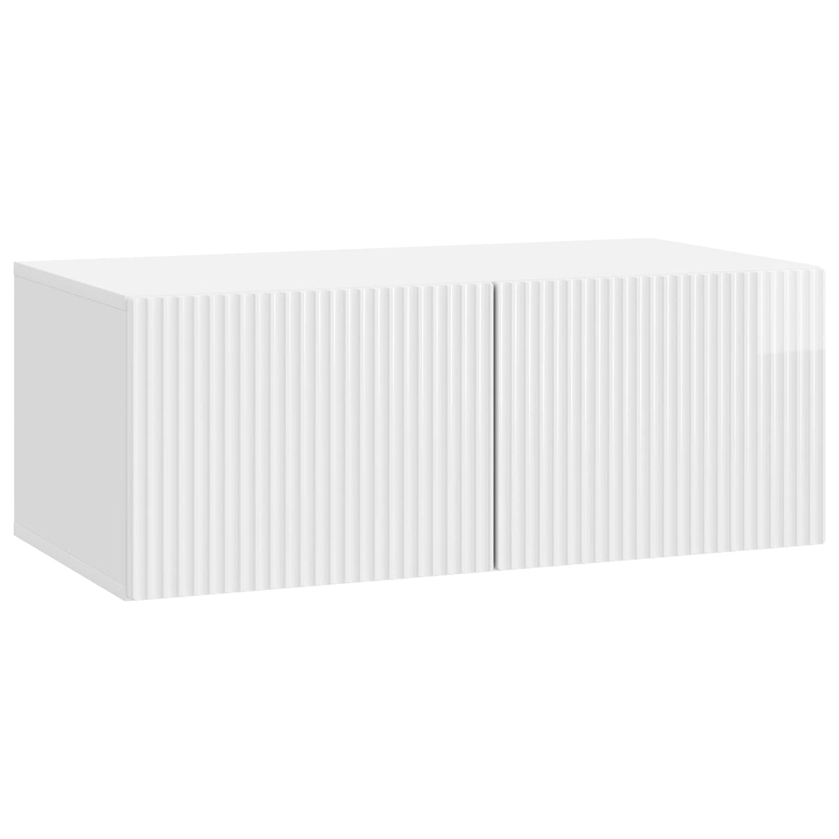Nástěnná Tv Skříň Bílá S Vysokým Leskem 78,5 X 41 X 30 Cm
