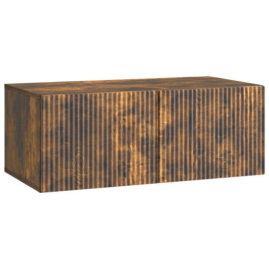 Nástěnná Tv Skříň Nástěnný Kouřový Dub 78,5 X 41 X 30 Cm