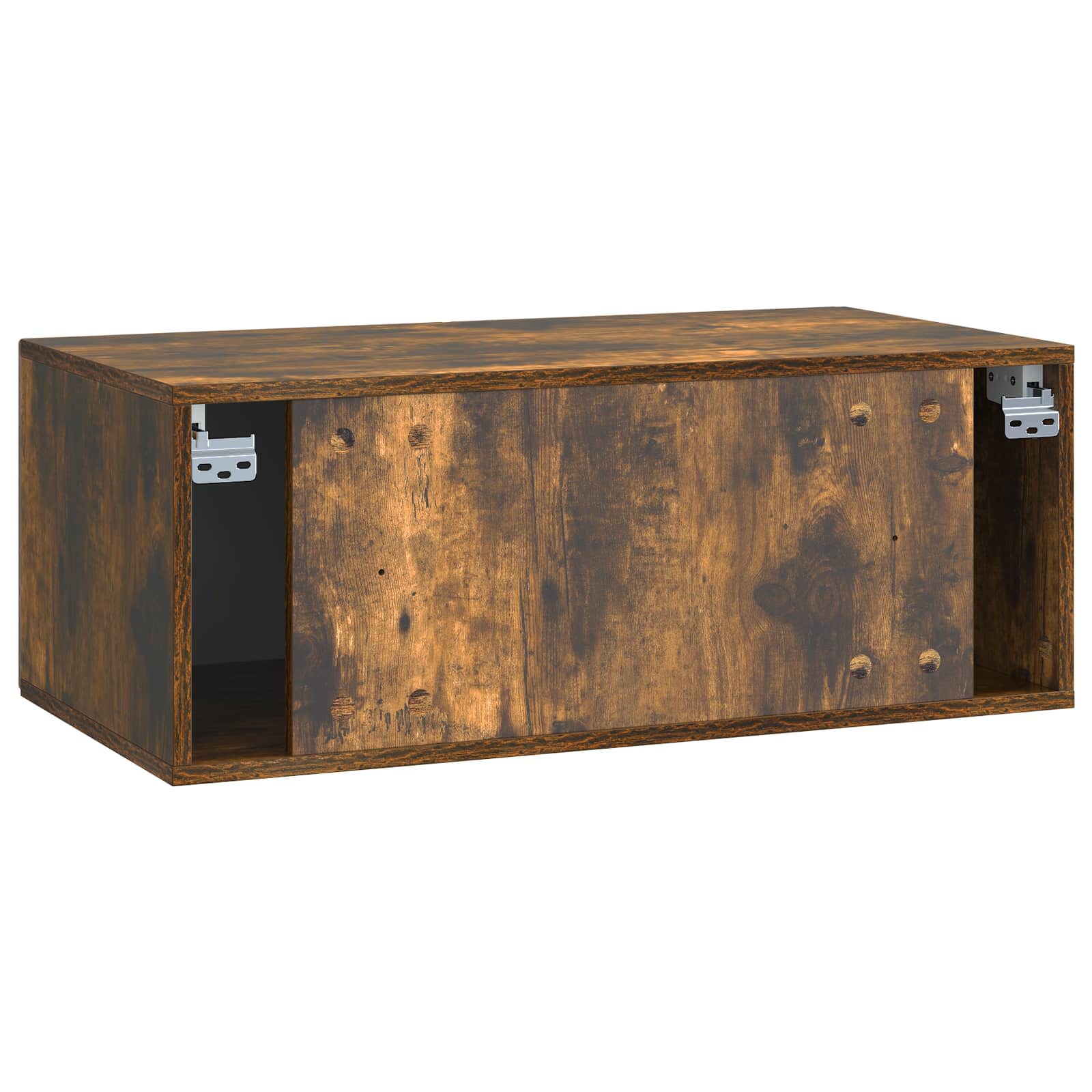 Nástěnná Tv Skříň Nástěnný Kouřový Dub 78,5 X 41 X 30 Cm