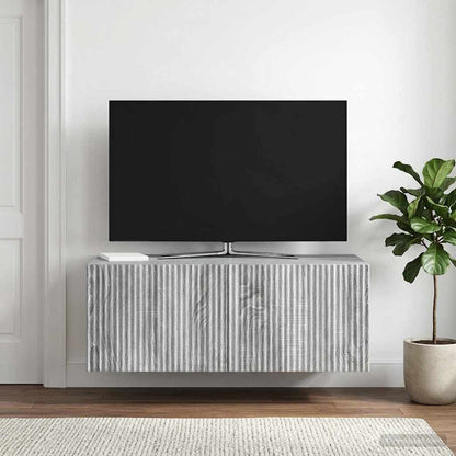 Nástěnná Tv Skříň Nástěnný Šedá Sonoma 78,5 X 41 X 30 Cm