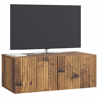 Nástěnná Tv Skříň Nástěnný Staré Dřevo 78,5 X 41 X 30 Cm