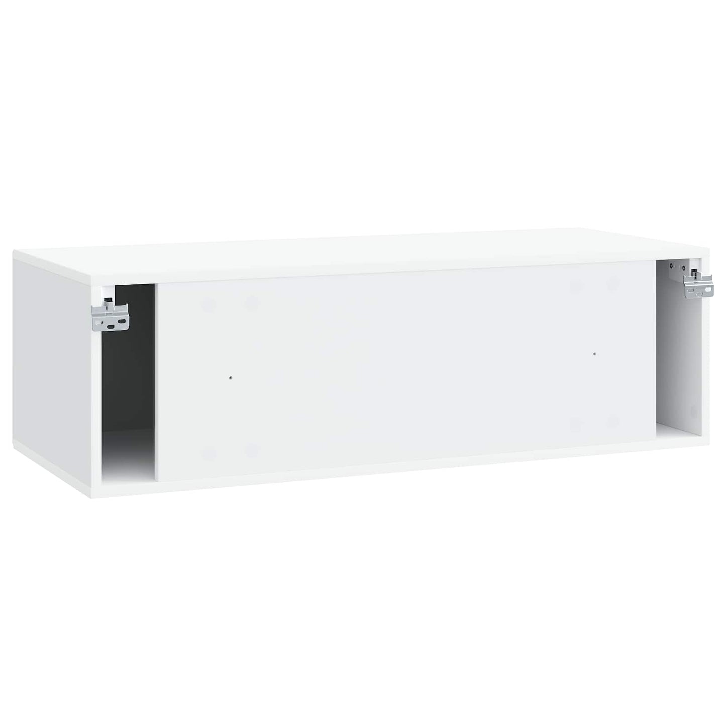 Nástěnná Tv Skříň Bílá 98 X 41 X 30 Cm Kompozitní Dřevo