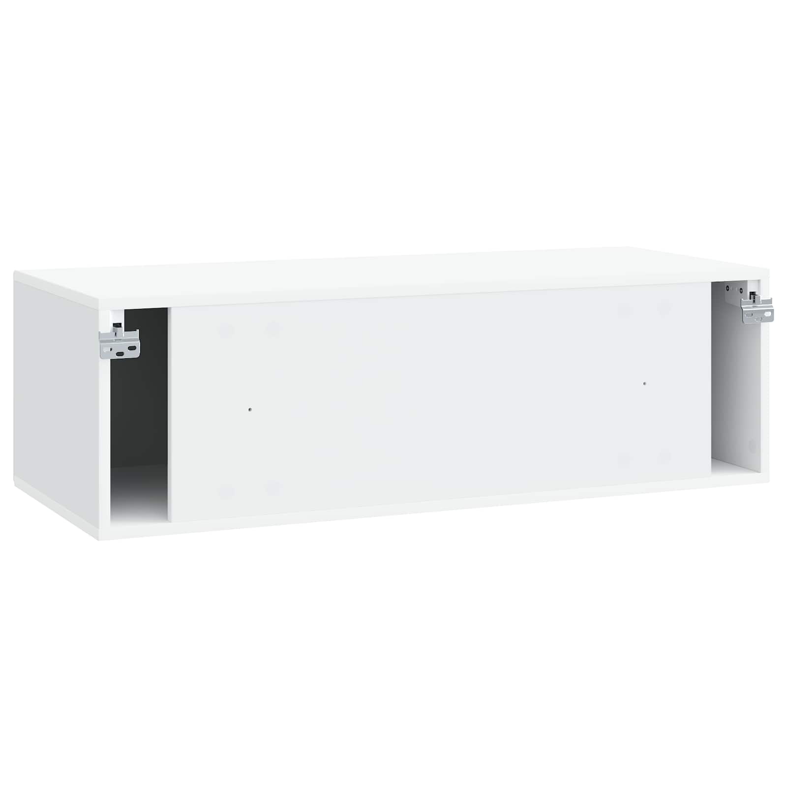 Nástěnná Tv Skříň Bílá 98 X 41 X 30 Cm Kompozitní Dřevo