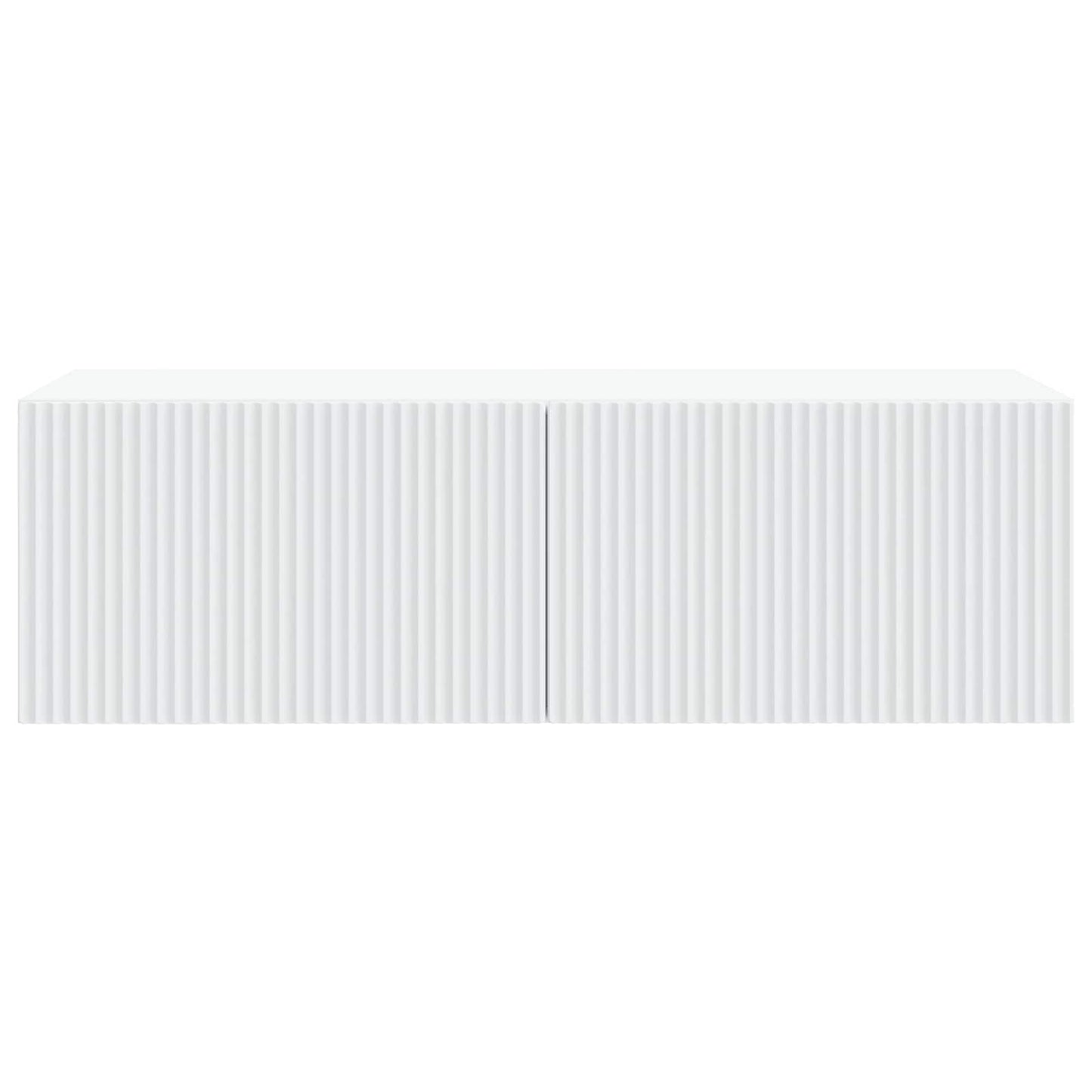 Nástěnná Tv Skříň Bílá 98 X 41 X 30 Cm Kompozitní Dřevo