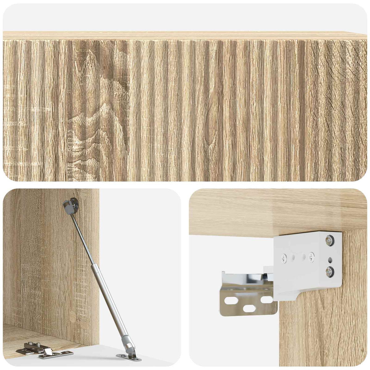 Nástěnná Tv Skříň Dub Sonoma 98 X 41 X 30 Cm Kompozitní Dřevo