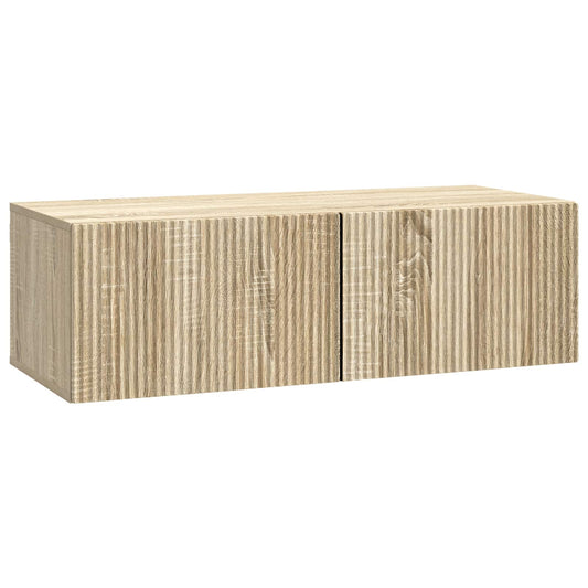 Nástěnná Tv Skříň Dub Sonoma 98 X 41 X 30 Cm Kompozitní Dřevo