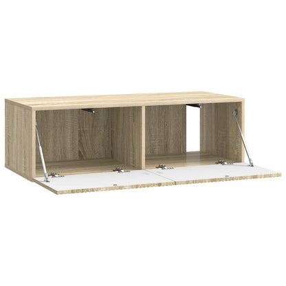 Nástěnná Tv Skříň Dub Sonoma 98 X 41 X 30 Cm Kompozitní Dřevo