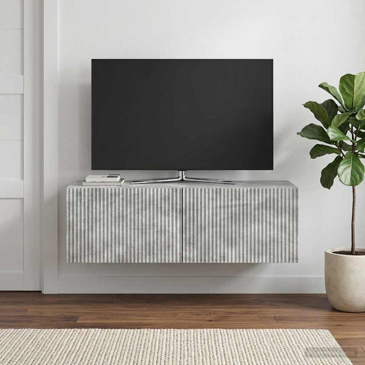 Nástěnná Tv Skříň Nástěnný Betonově Šedá 98 X 41 X 30 Cm