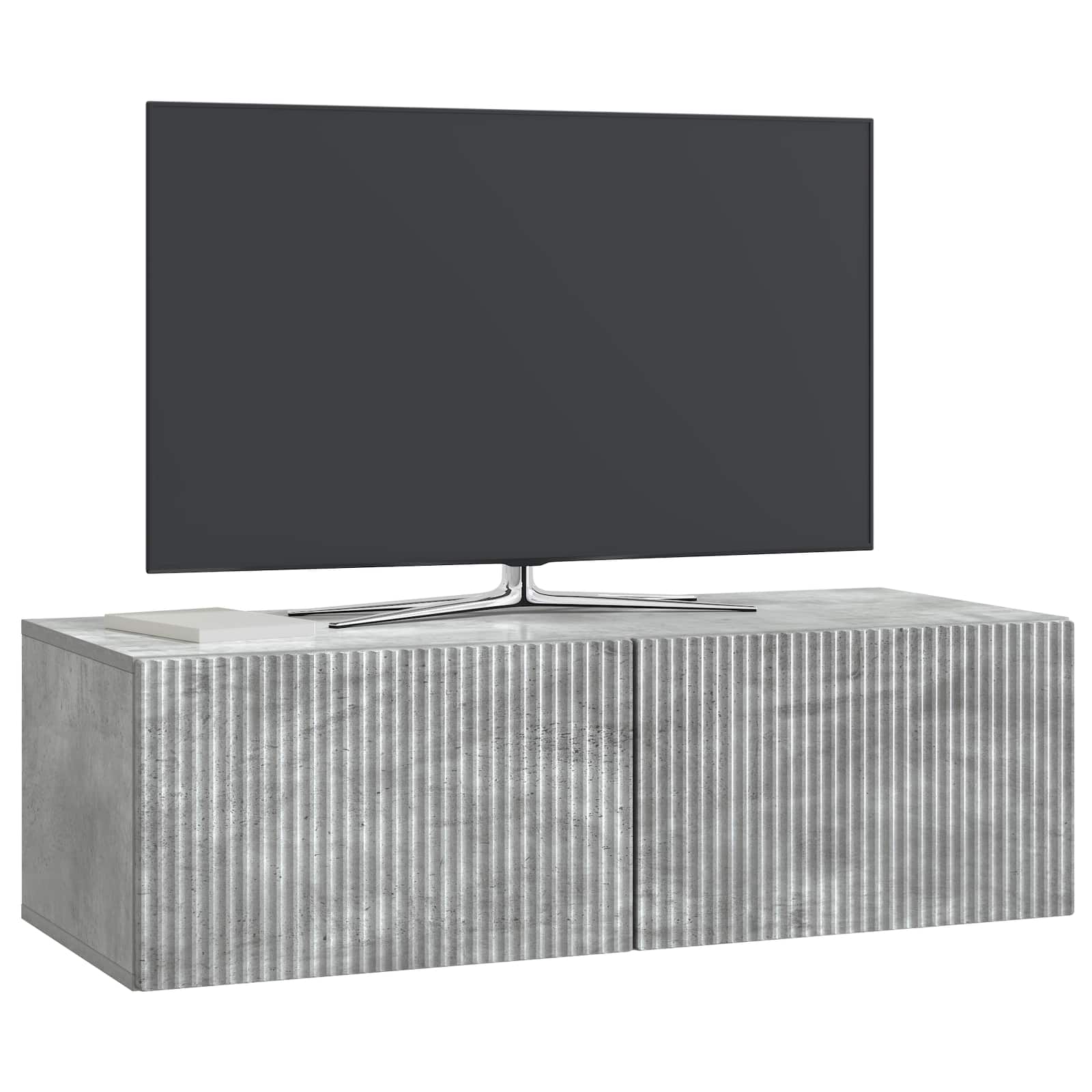 Nástěnná Tv Skříň Nástěnný Betonově Šedá 98 X 41 X 30 Cm