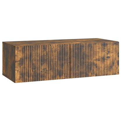 Nástěnná Tv Skříň Kouřový Dub 98 X 41 X 30 Cm Kompozitní Dřevo
