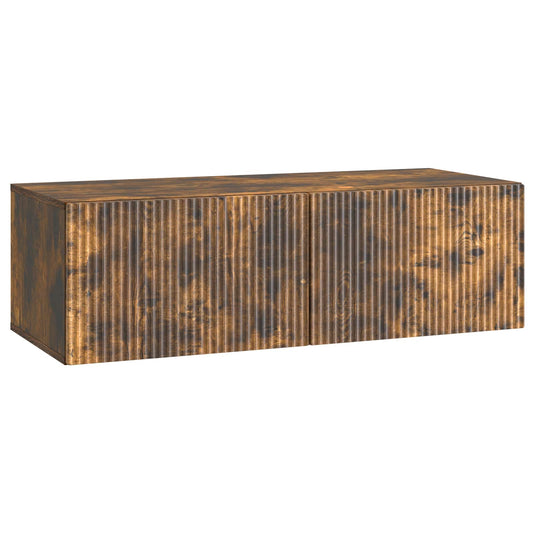 Nástěnná Tv Skříň Kouřový Dub 98 X 41 X 30 Cm Kompozitní Dřevo