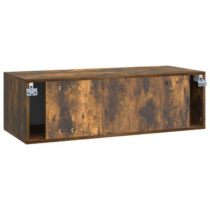 Nástěnná Tv Skříň Kouřový Dub 98 X 41 X 30 Cm Kompozitní Dřevo