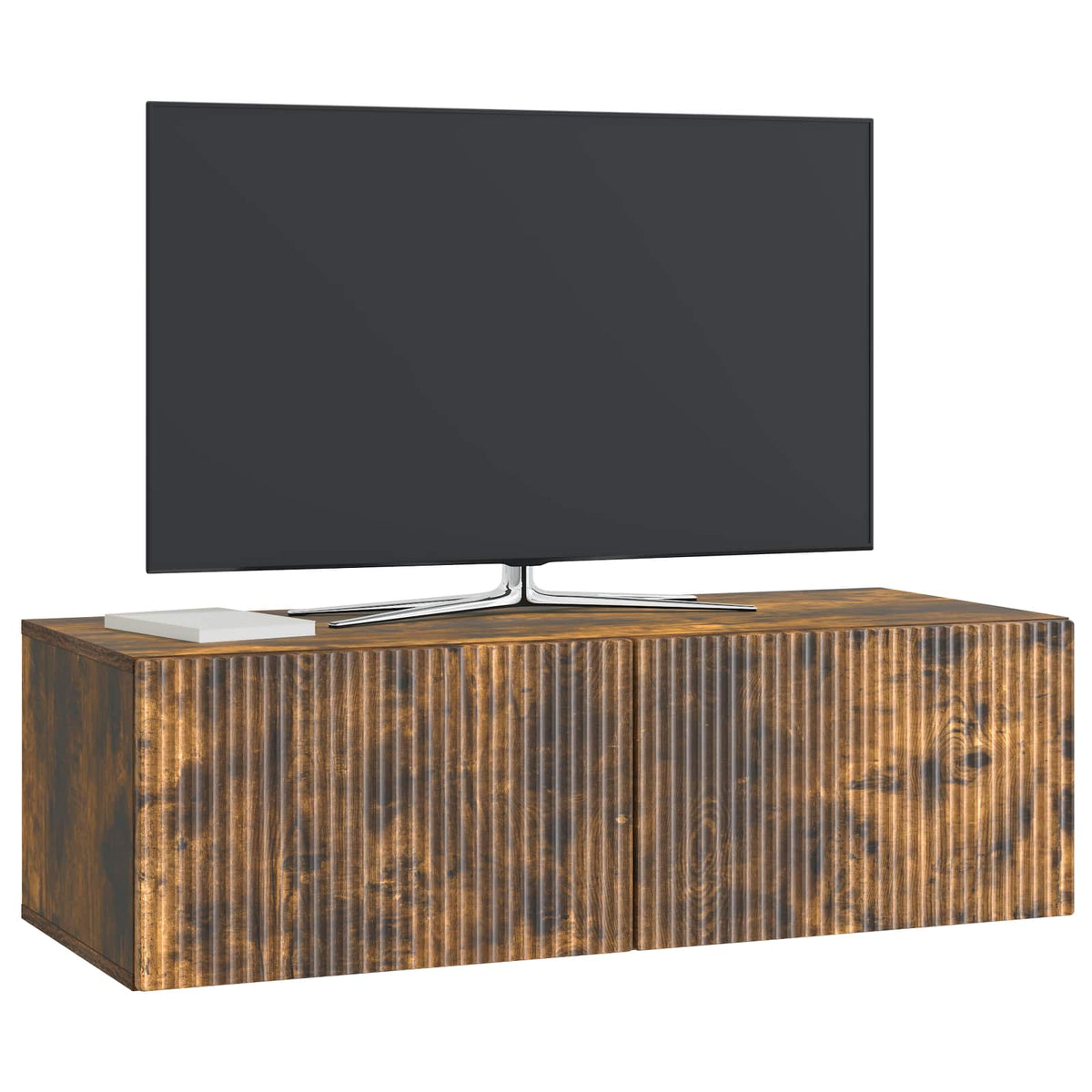 Nástěnná Tv Skříň Kouřový Dub 98 X 41 X 30 Cm Kompozitní Dřevo