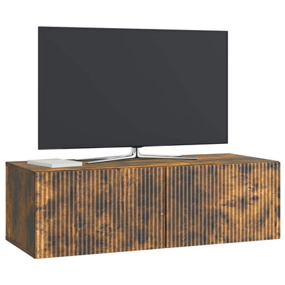 Nástěnná Tv Skříň Kouřový Dub 98 X 41 X 30 Cm Kompozitní Dřevo