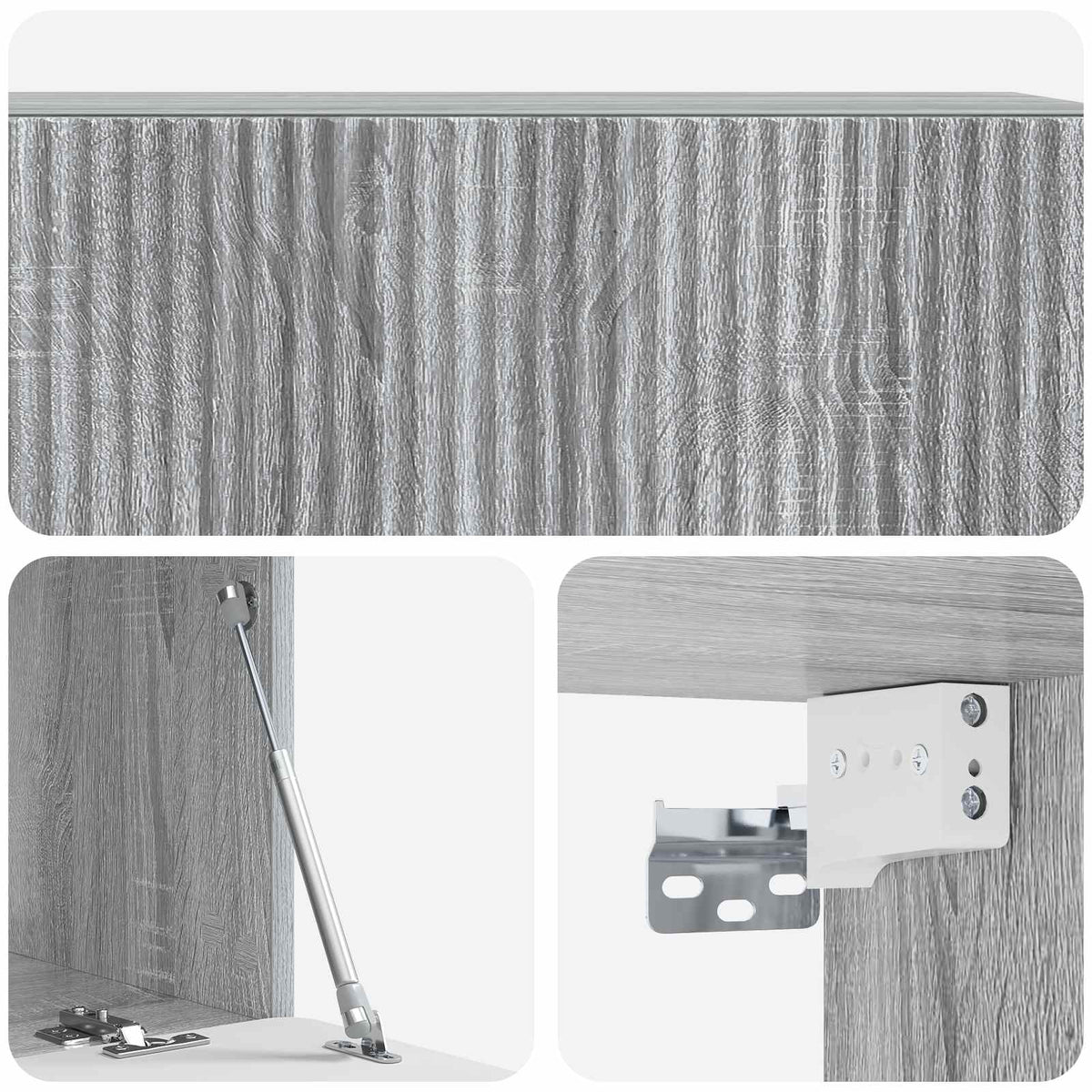 Nástěnná Tv Skříň Šedá Sonoma 98 X 41 X 30 Cm Kompozitní Dřevo