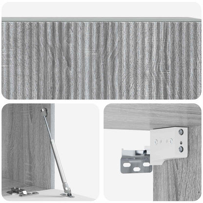 Nástěnná Tv Skříň Šedá Sonoma 98 X 41 X 30 Cm Kompozitní Dřevo
